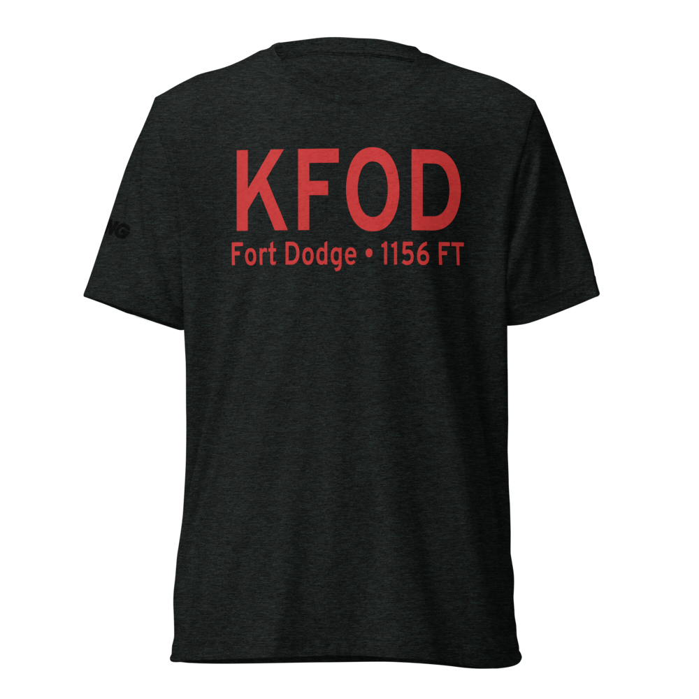 Fort Dodge Regional Airport (KFOD) ICAO Tri-blend T-Shirt 
