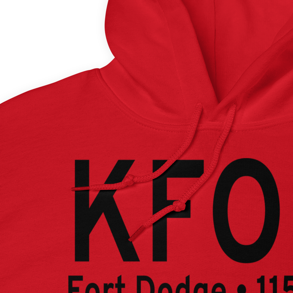 Fort Dodge Regional Airport (KFOD) ICAO Hoodie Sweatshirt 