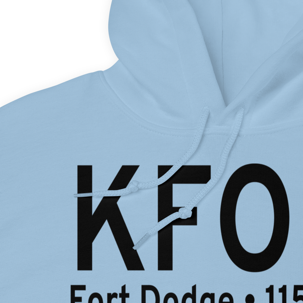 Fort Dodge Regional Airport (KFOD) ICAO Hoodie Sweatshirt 