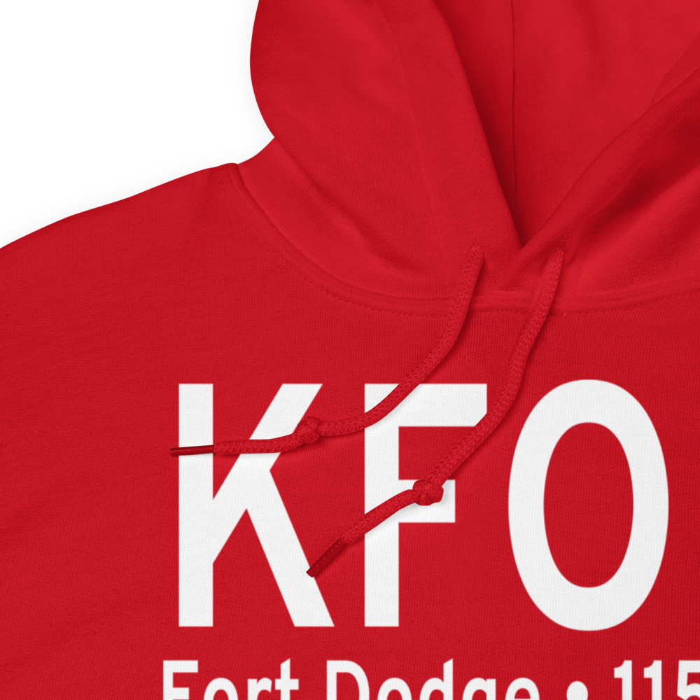 Fort Dodge Regional Airport (KFOD) ICAO Hoodie Sweatshirt 