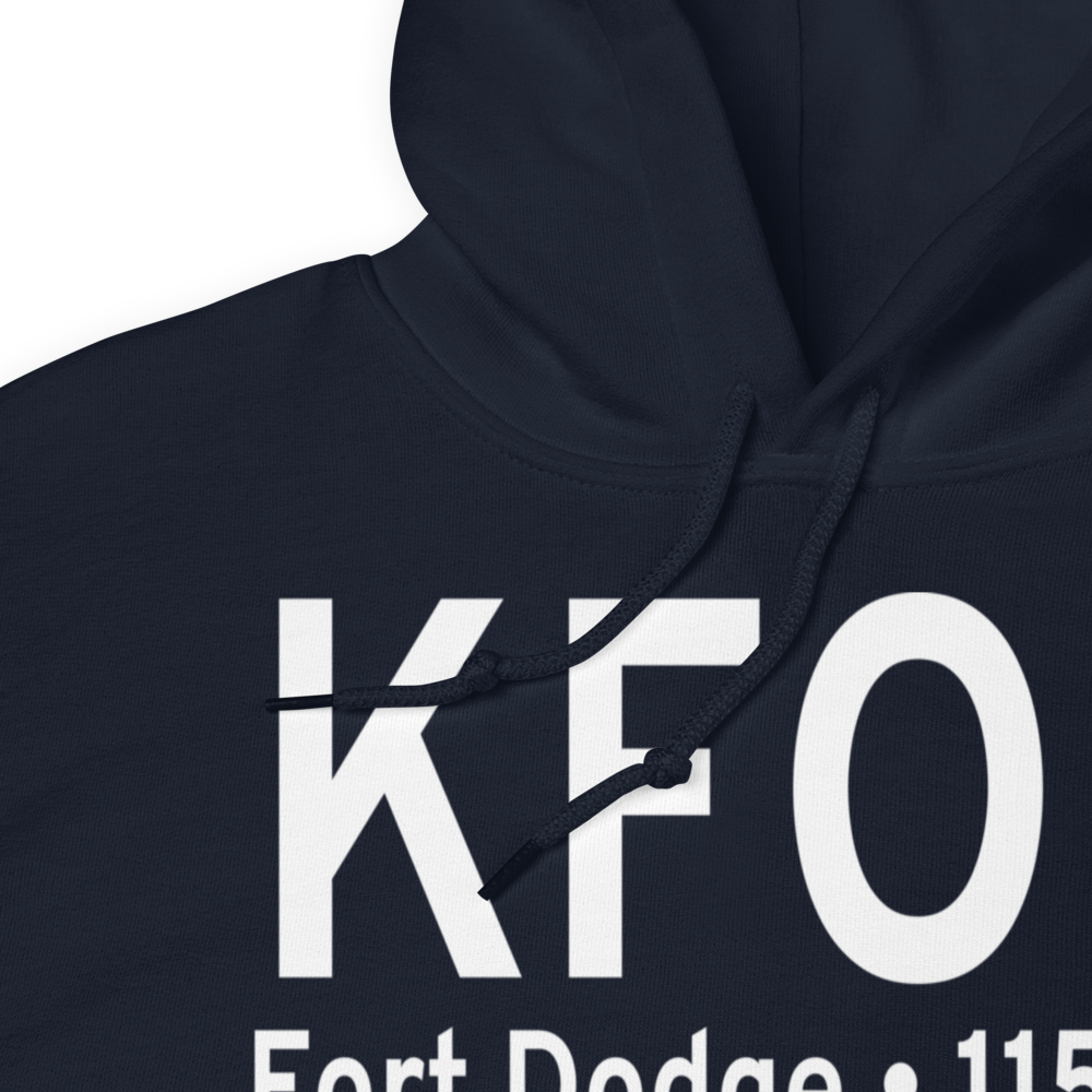 Fort Dodge Regional Airport (KFOD) ICAO Hoodie Sweatshirt 