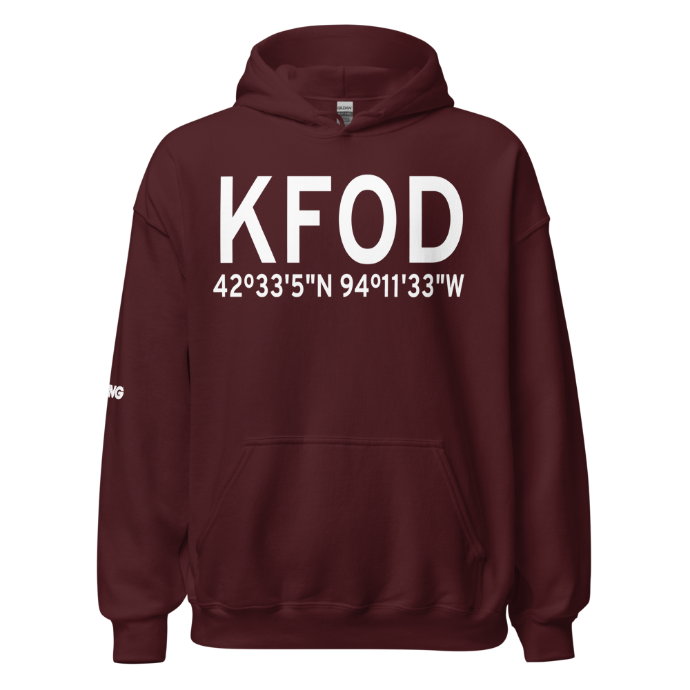 Fort Dodge Regional Airport (KFOD) ICAO Hoodie Sweatshirt 