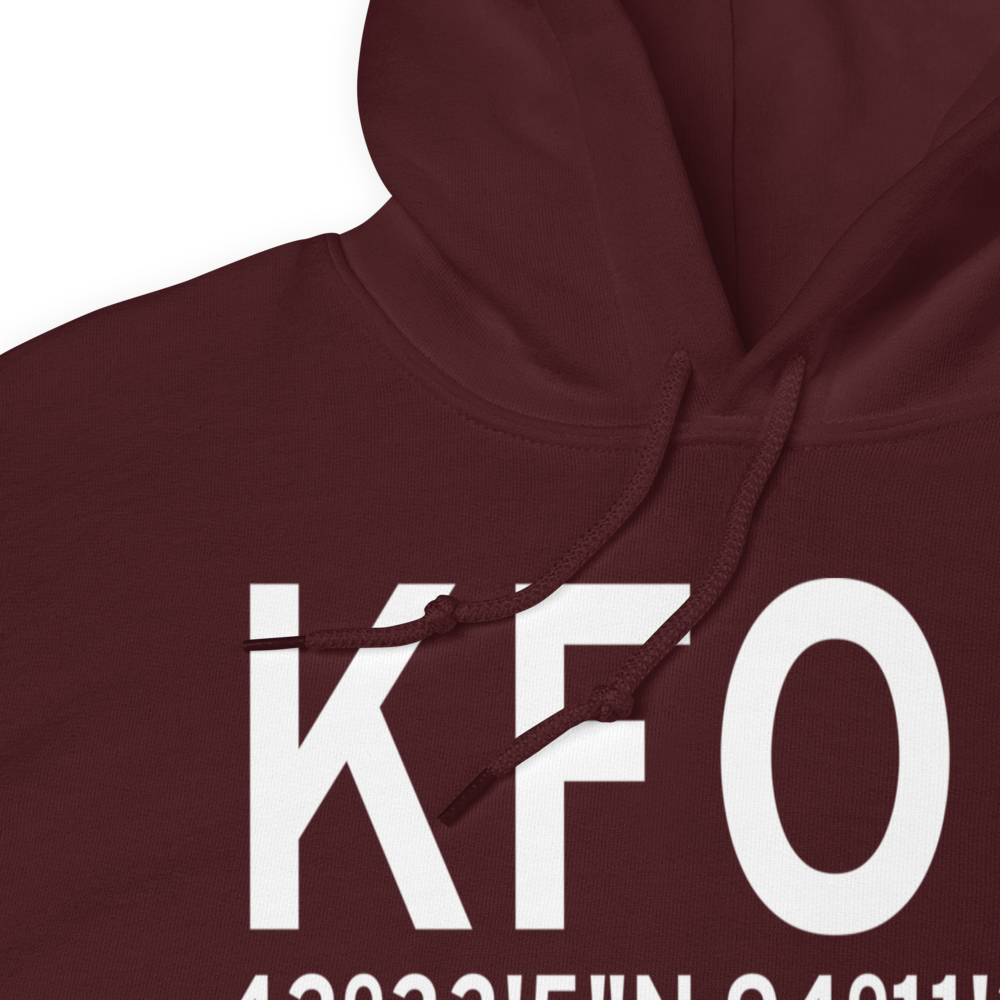 Fort Dodge Regional Airport (KFOD) ICAO Hoodie Sweatshirt 