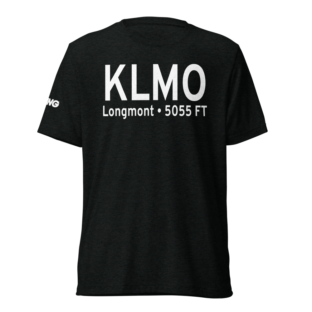Vance Brand Airport (KLMO) ICAO Tri-blend T-Shirt 