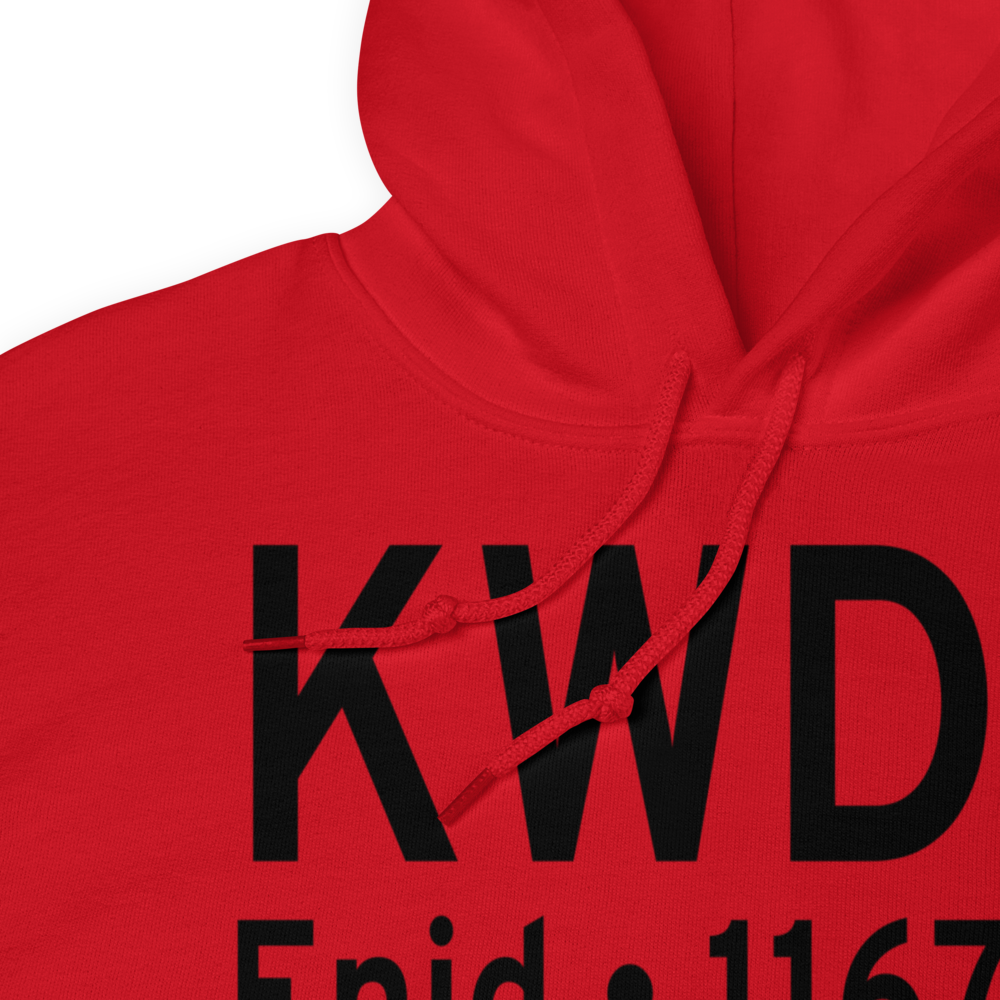Enid Woodring Regional Airport (KWDG) ICAO Hoodie Sweatshirt 