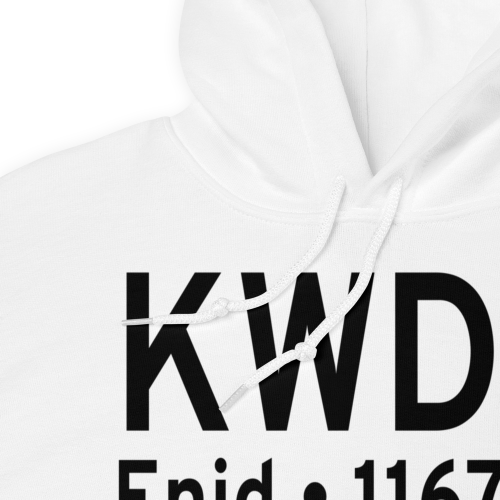 Enid Woodring Regional Airport (KWDG) ICAO Hoodie Sweatshirt 