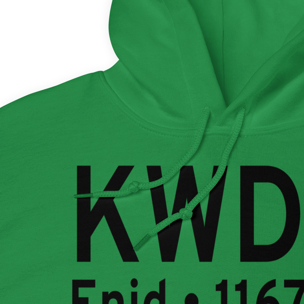 Enid Woodring Regional Airport (KWDG) ICAO Hoodie Sweatshirt 