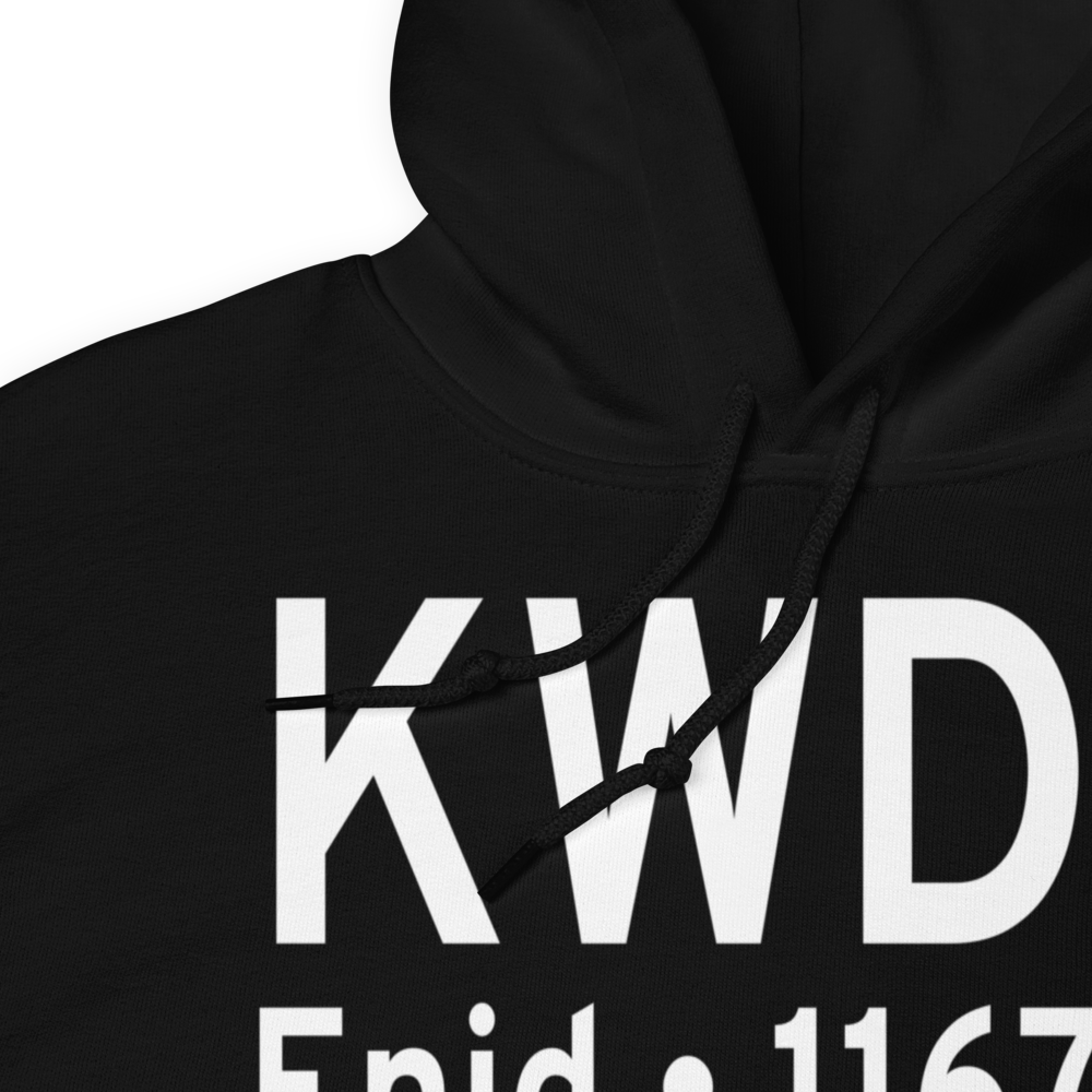Enid Woodring Regional Airport (KWDG) ICAO Hoodie Sweatshirt 
