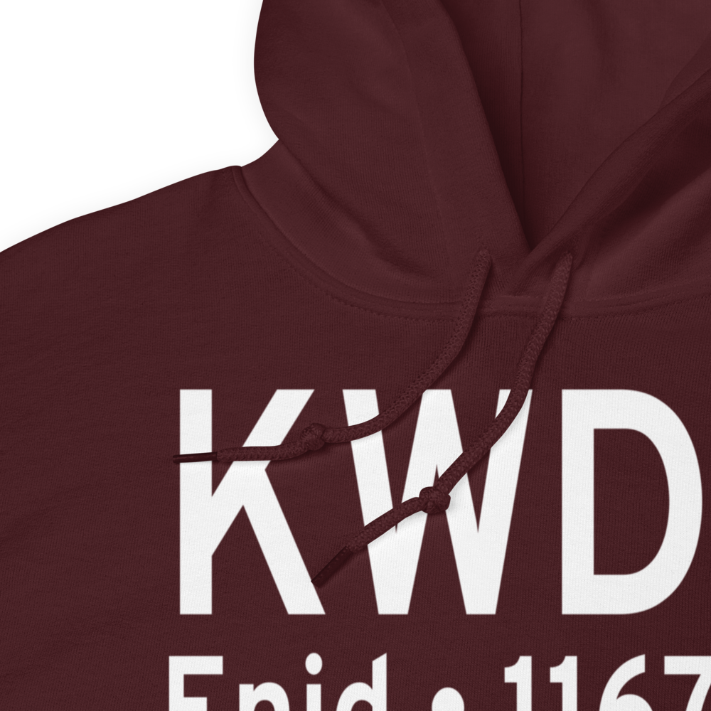 Enid Woodring Regional Airport (KWDG) ICAO Hoodie Sweatshirt 
