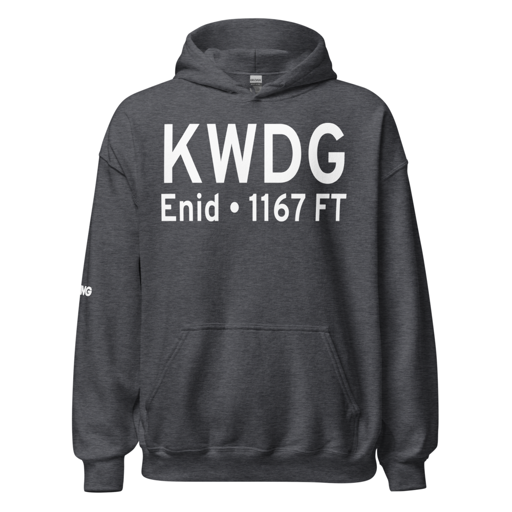 Enid Woodring Regional Airport (KWDG) ICAO Hoodie Sweatshirt 