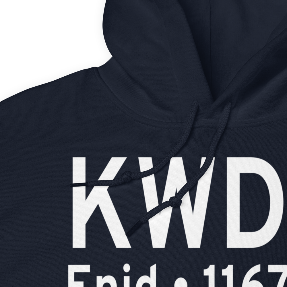 Enid Woodring Regional Airport (KWDG) ICAO Hoodie Sweatshirt 