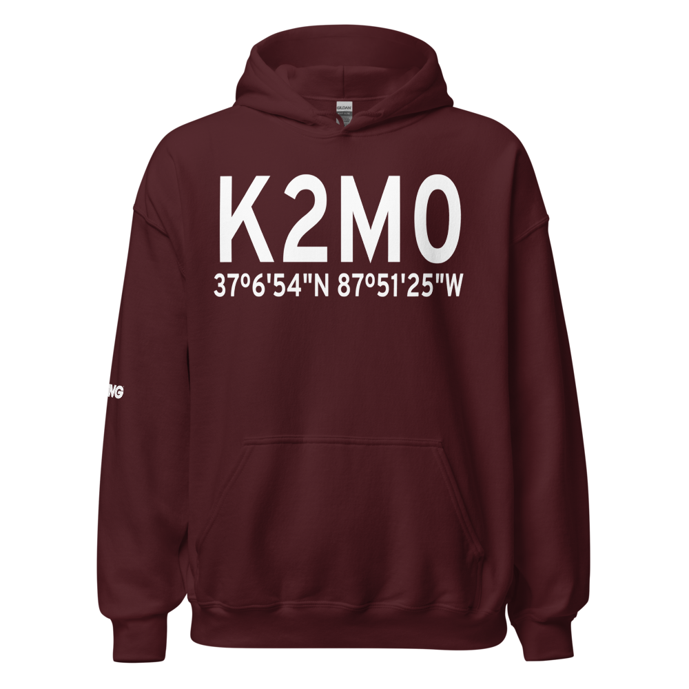 Princeton Caldwell County Airport (K2M0) ICAO Hoodie Sweatshirt 