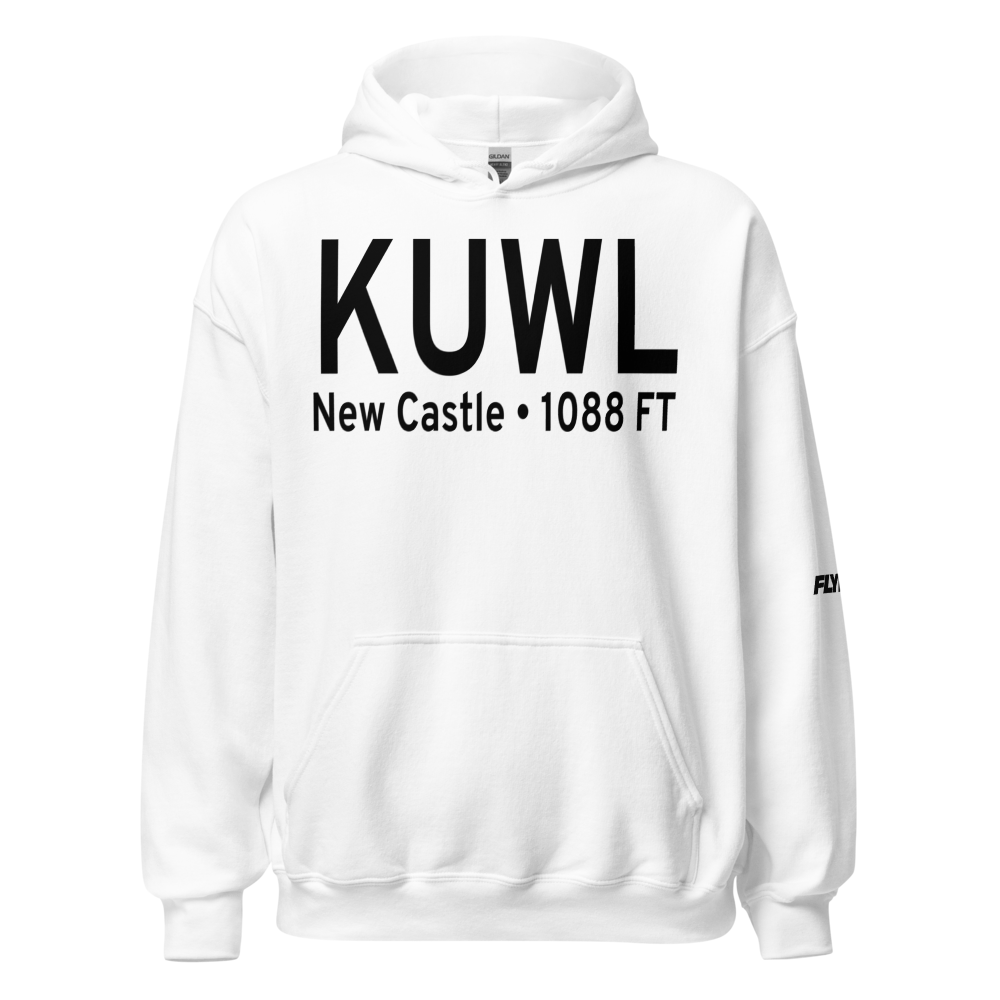 New Castle Henry County Airport / Marlatt Field (KUWL) ICAO Hoodie Sweatshirt 