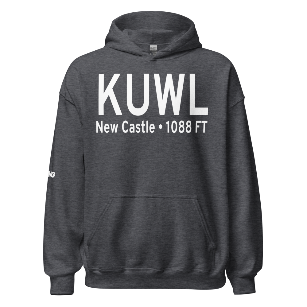New Castle Henry County Airport / Marlatt Field (KUWL) ICAO Hoodie Sweatshirt 