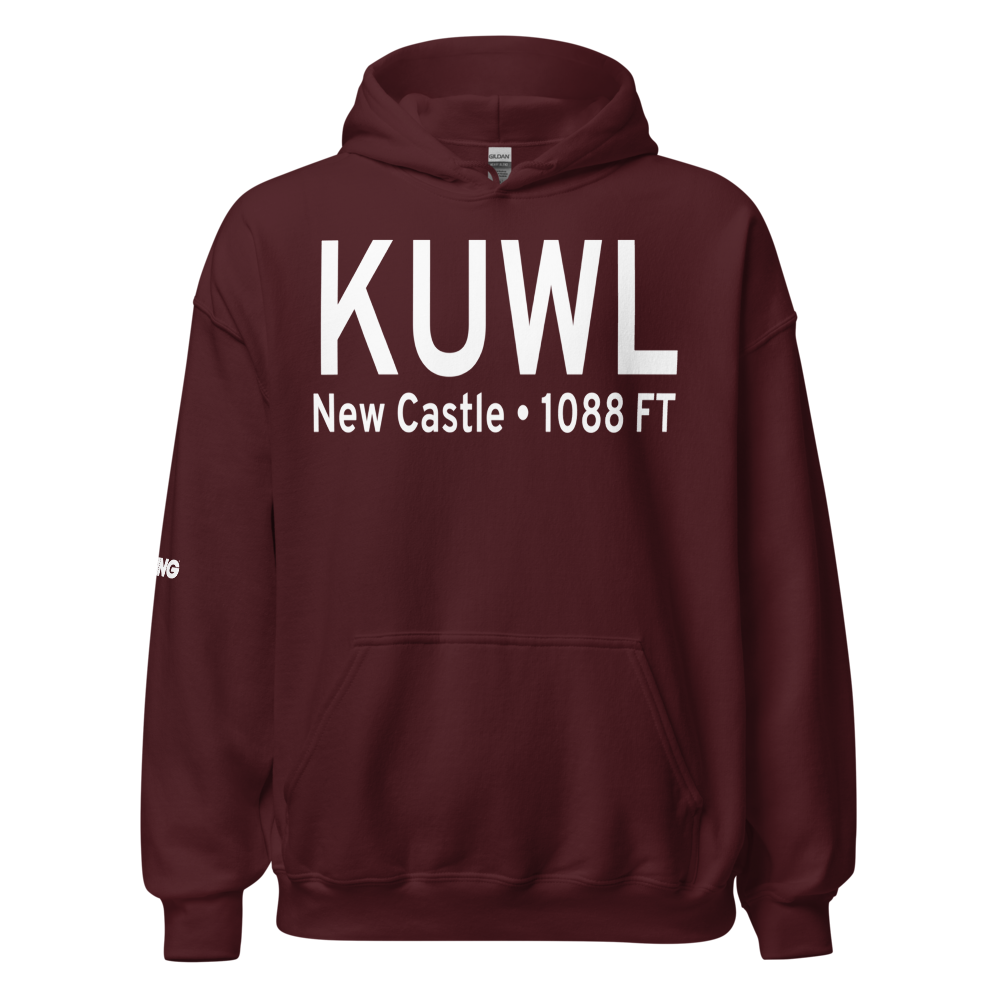 New Castle Henry County Airport / Marlatt Field (KUWL) ICAO Hoodie Sweatshirt 