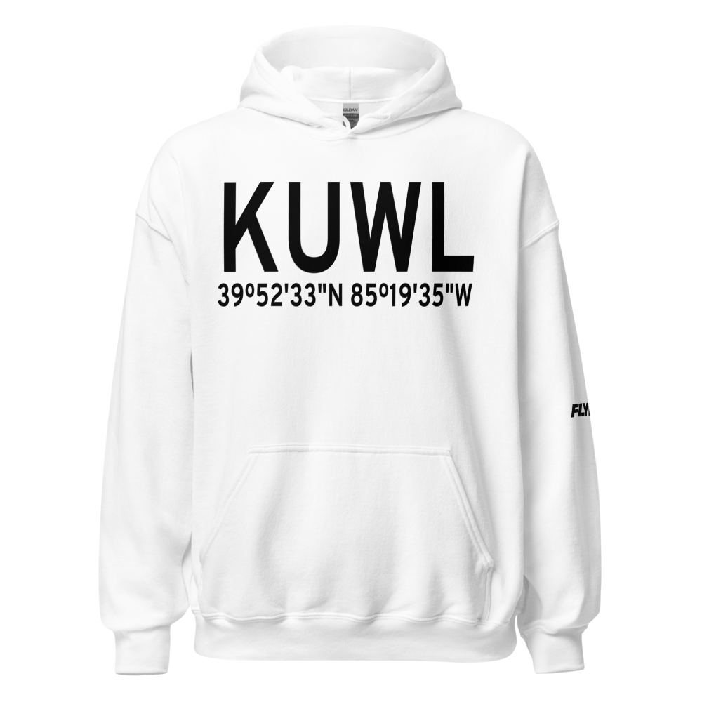 New Castle Henry County Airport / Marlatt Field (KUWL) ICAO Hoodie Sweatshirt 