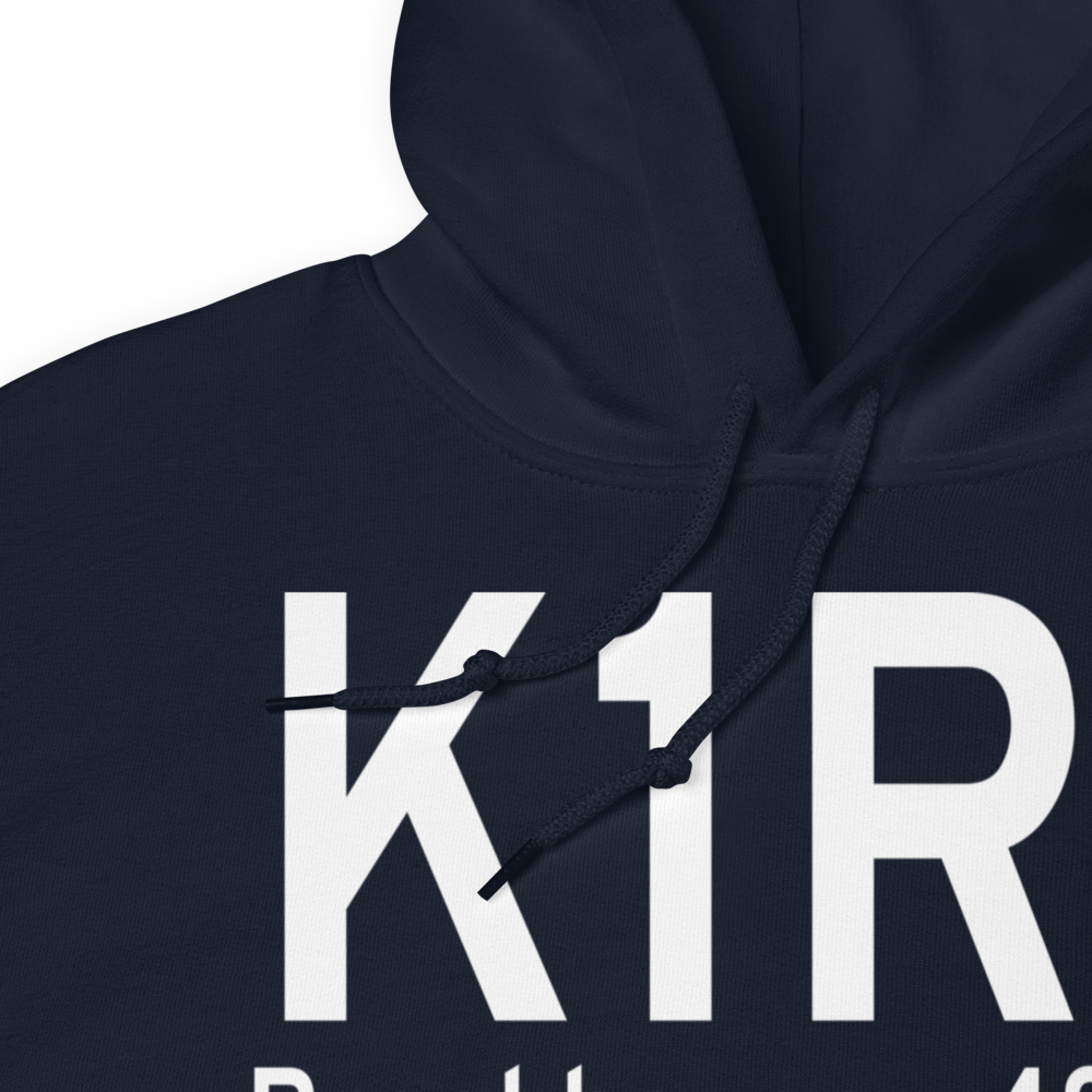 Brookhaven-Lincoln County Airport (K1R7) ICAO Hoodie Sweatshirt 