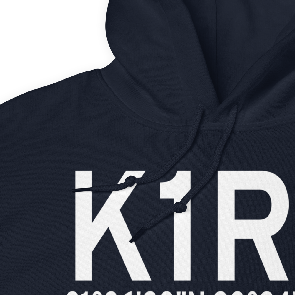 Brookhaven-Lincoln County Airport (K1R7) ICAO Hoodie Sweatshirt 