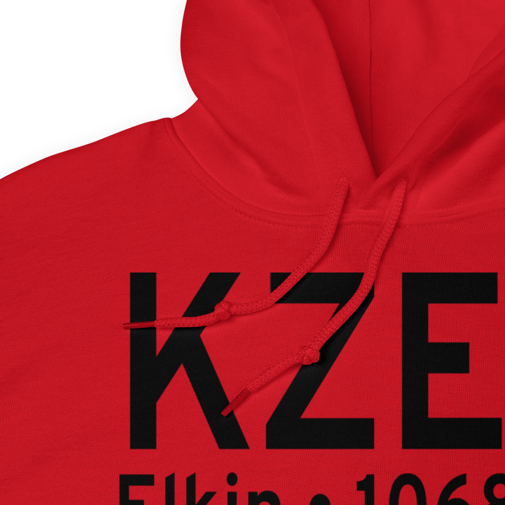 Elkin Municipal Airport (KZEF) ICAO Hoodie Sweatshirt 