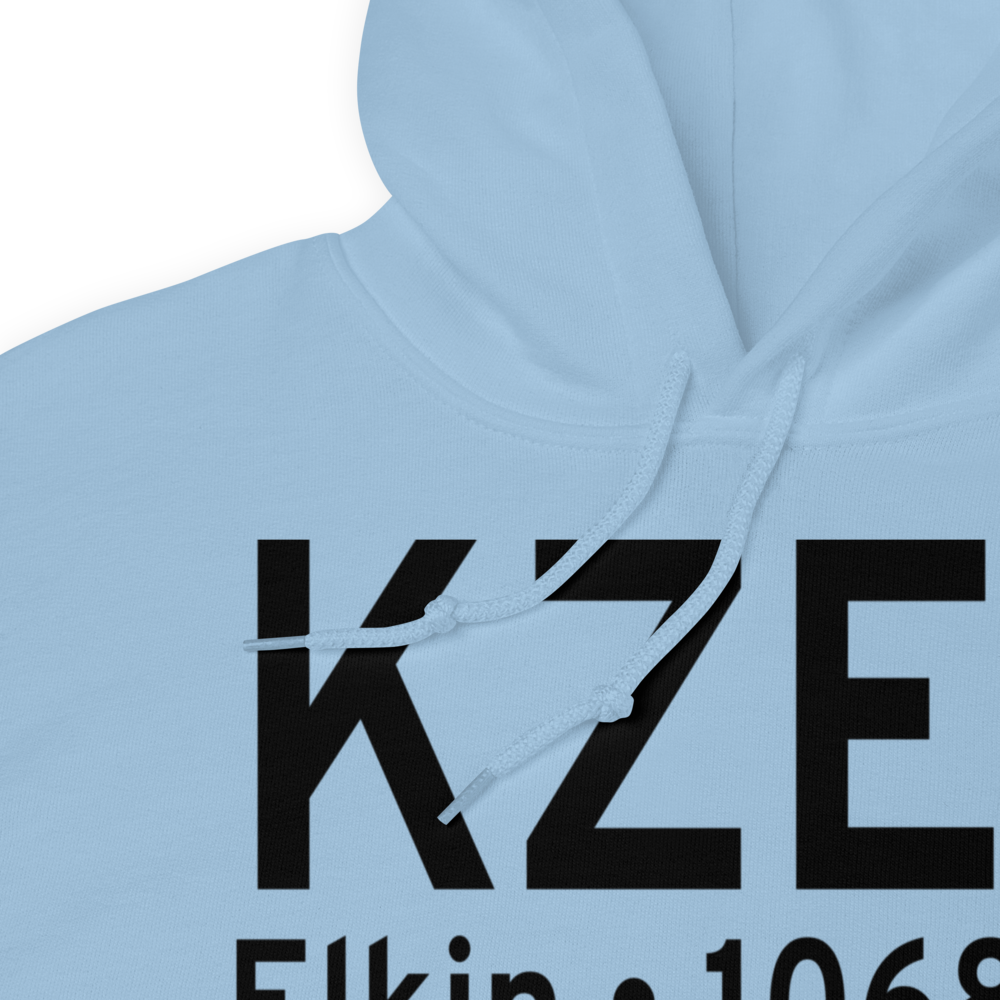 Elkin Municipal Airport (KZEF) ICAO Hoodie Sweatshirt 