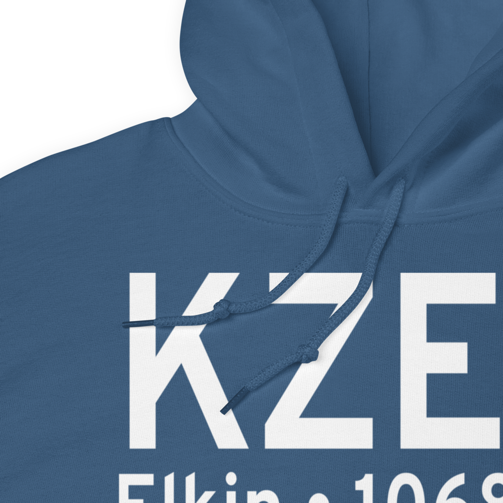 Elkin Municipal Airport (KZEF) ICAO Hoodie Sweatshirt 