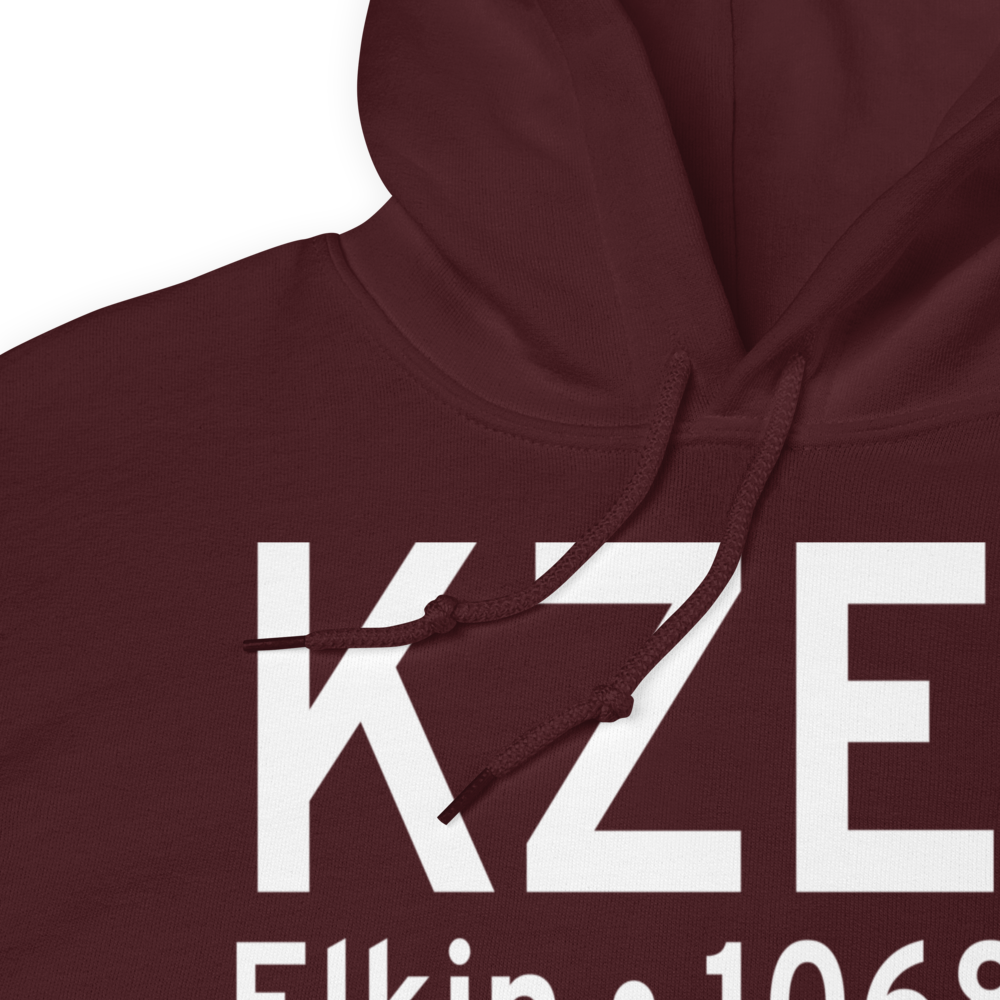Elkin Municipal Airport (KZEF) ICAO Hoodie Sweatshirt 