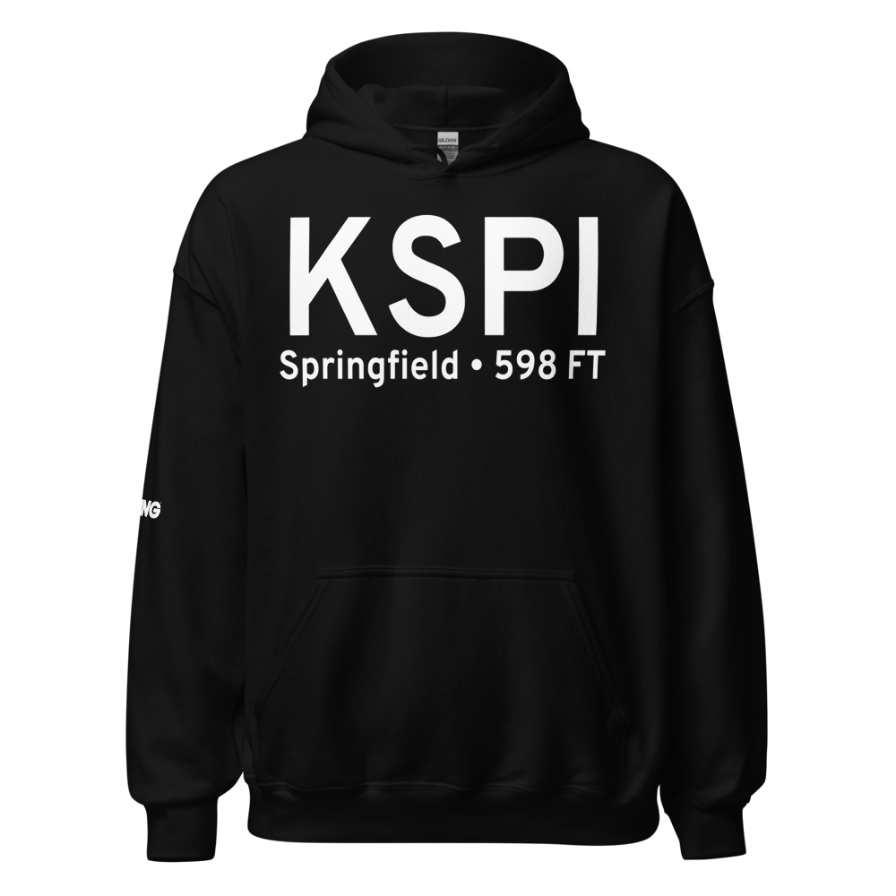 Abraham Lincoln Capital Airport (KSPI) ICAO Hoodie Sweatshirt 