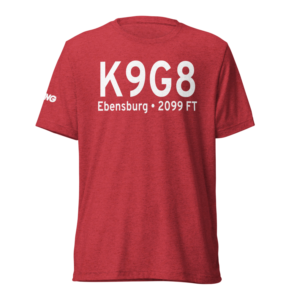 Ebensburg Airport (K9G8) ICAO Tri-blend T-Shirt 
