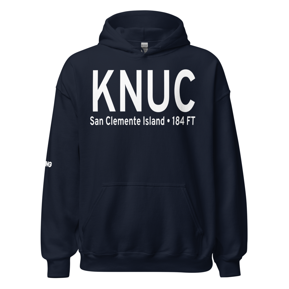 San Clemente Island Naval Auxiliary Landing Field (KNUC) ICAO Hoodie Sweatshirt 