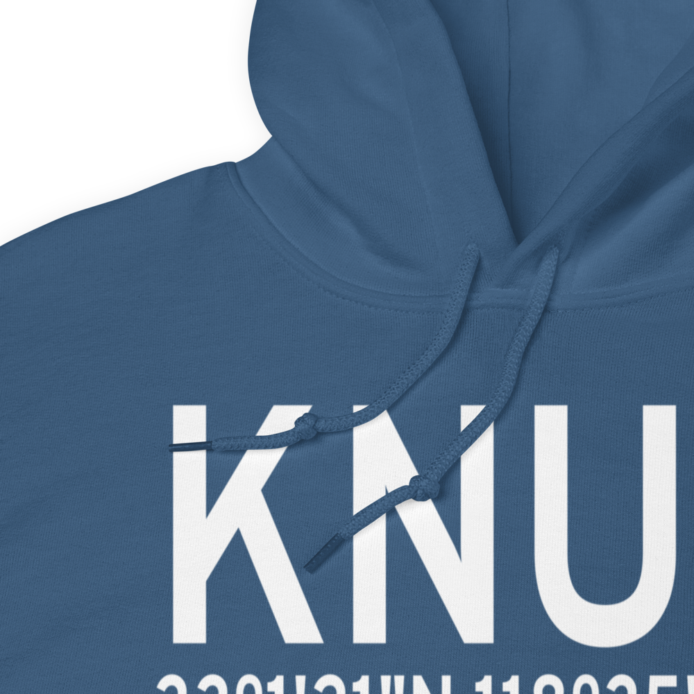San Clemente Island Naval Auxiliary Landing Field (KNUC) ICAO Hoodie Sweatshirt 