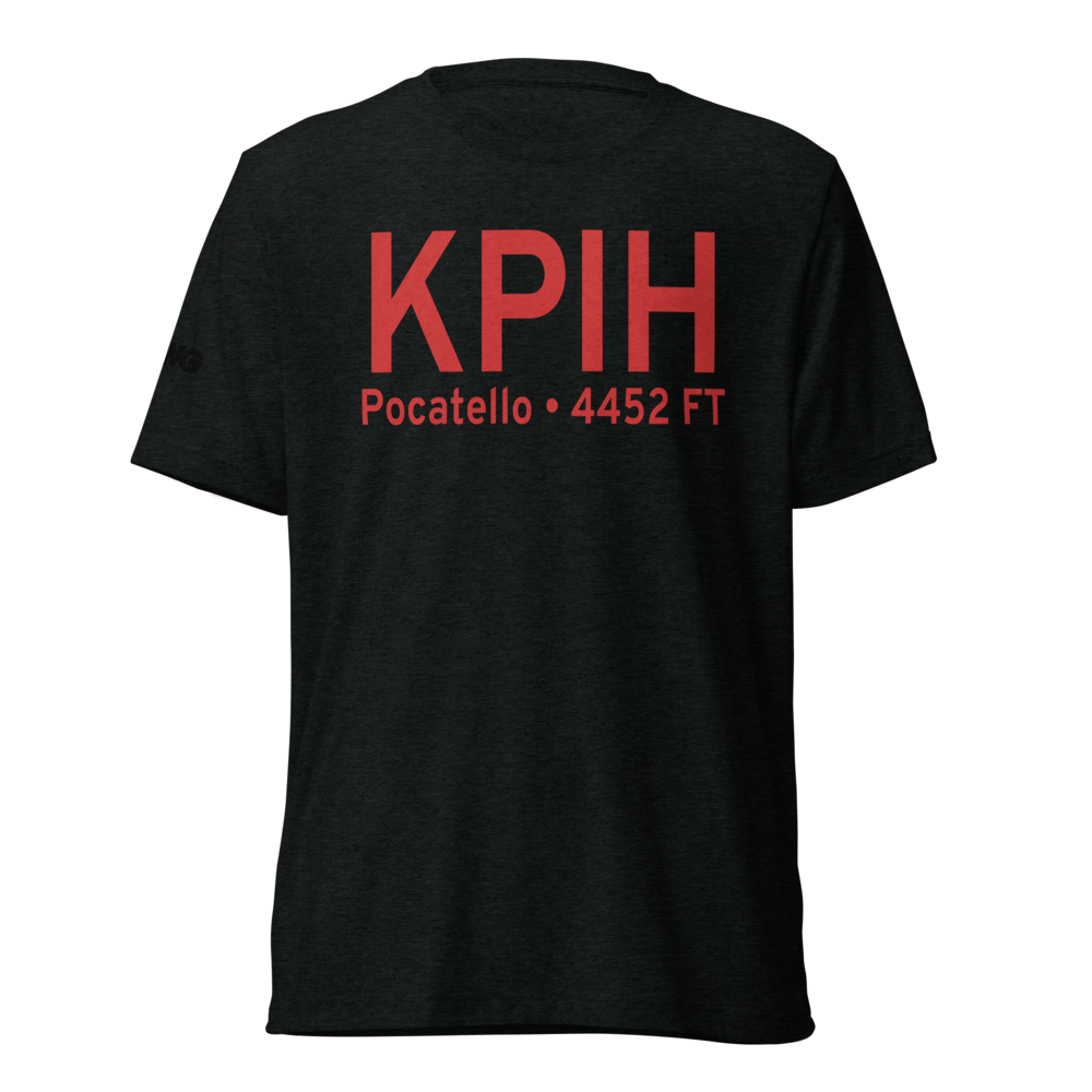 Pocatello Regional Airport (KPIH) ICAO Tri-blend T-Shirt 