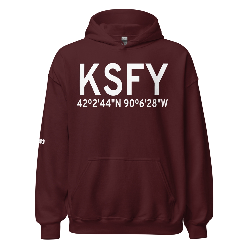Tri Township Airport (KSFY) ICAO Hoodie Sweatshirt 