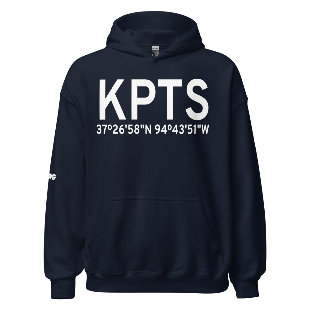 Atkinson Municipal Airport (KPTS) ICAO Hoodie Sweatshirt 