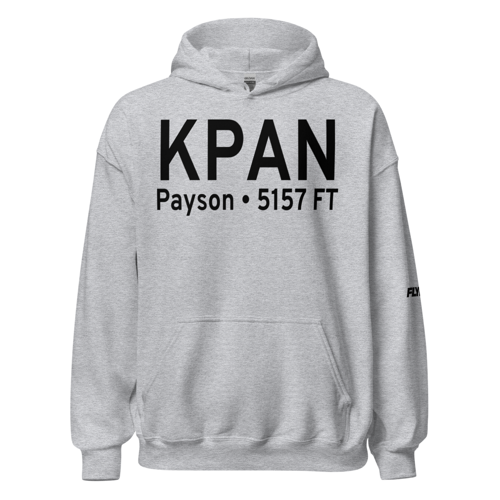 Payson Airport (KPAN) ICAO Hoodie Sweatshirt 
