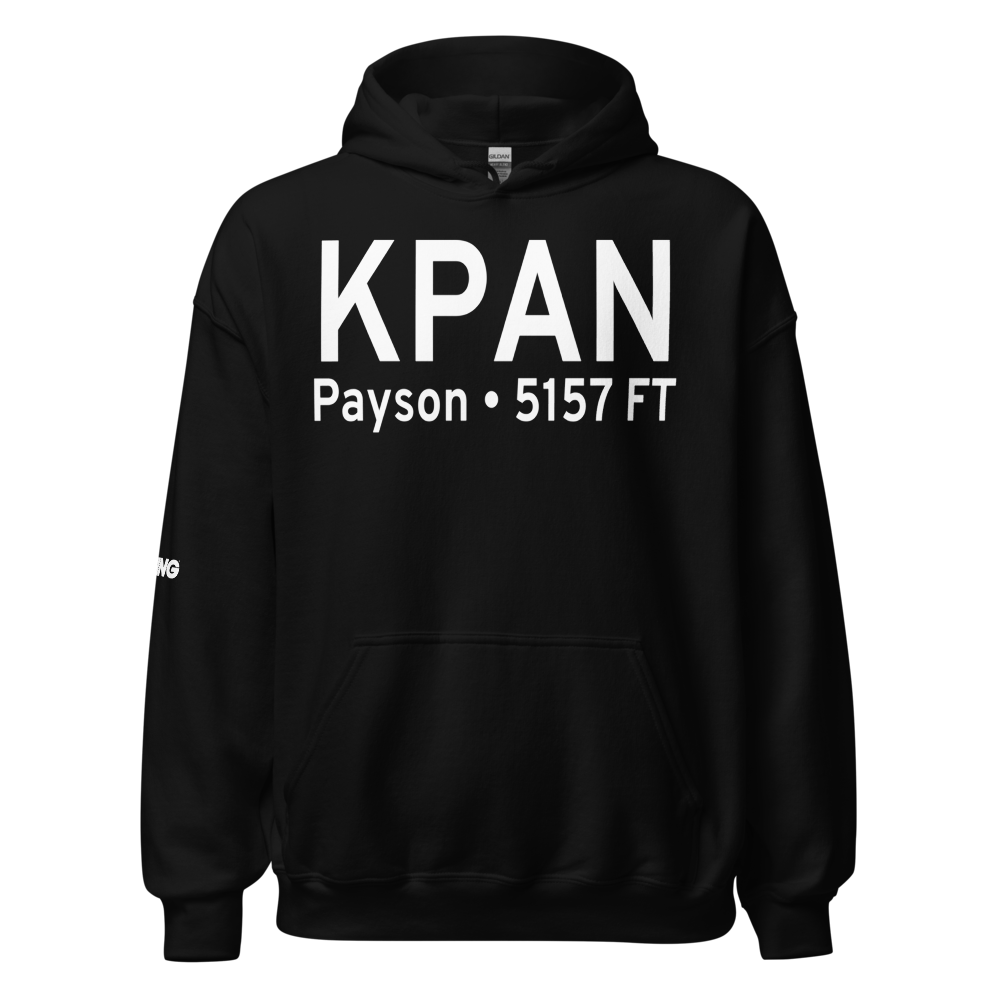 Payson Airport (KPAN) ICAO Hoodie Sweatshirt 