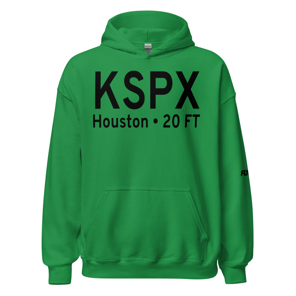Houston Gulf Airport (KSPX) ICAO Hoodie Sweatshirt 