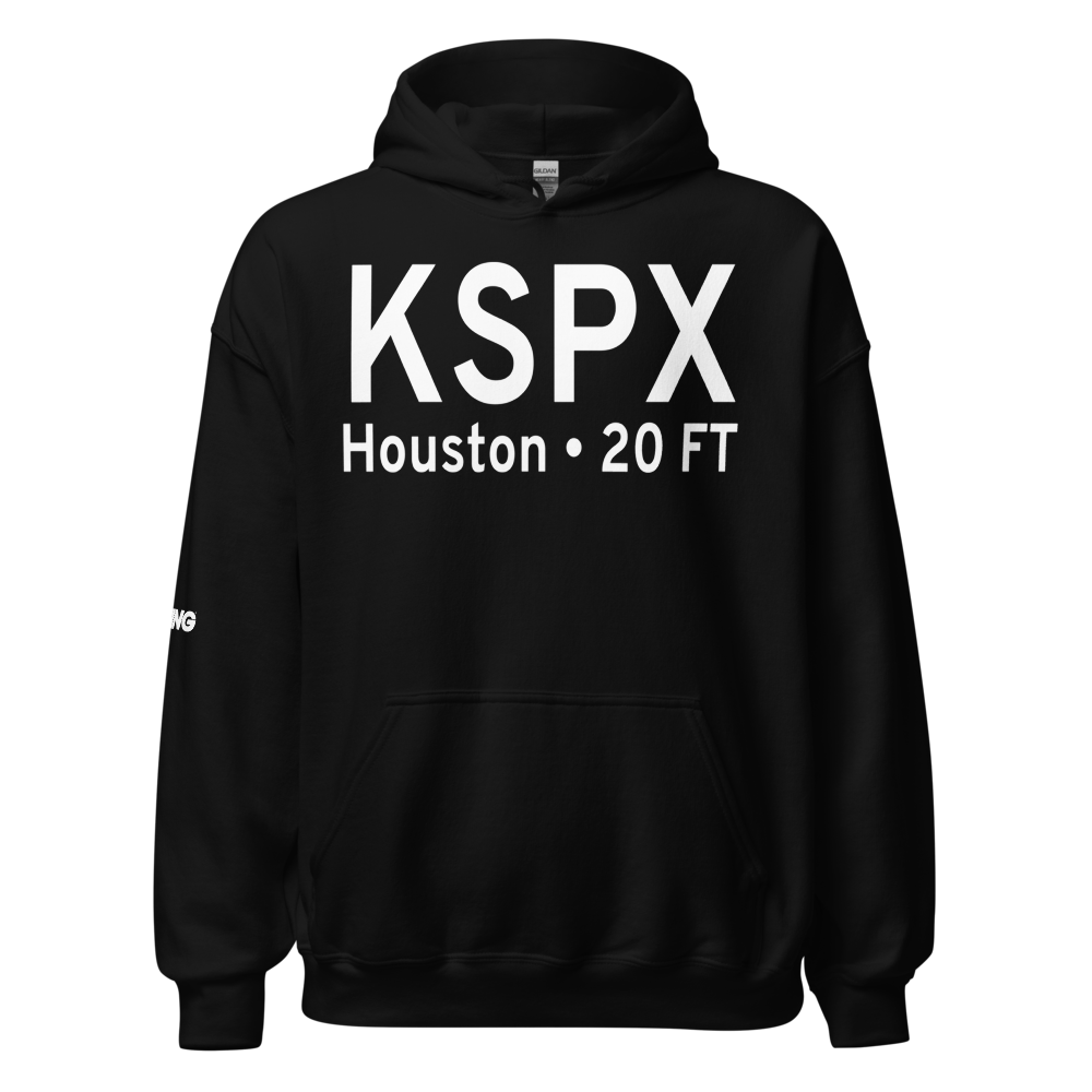 Houston Gulf Airport (KSPX) ICAO Hoodie Sweatshirt 