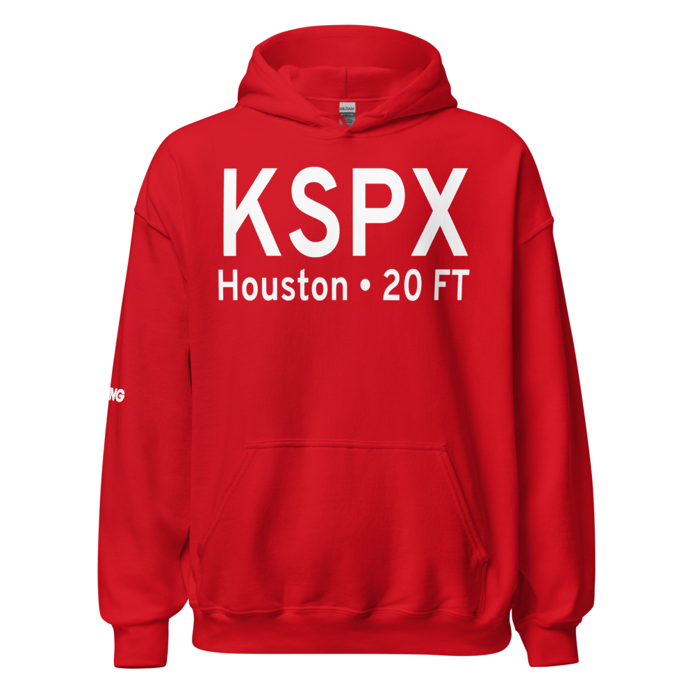 Houston Gulf Airport (KSPX) ICAO Hoodie Sweatshirt 