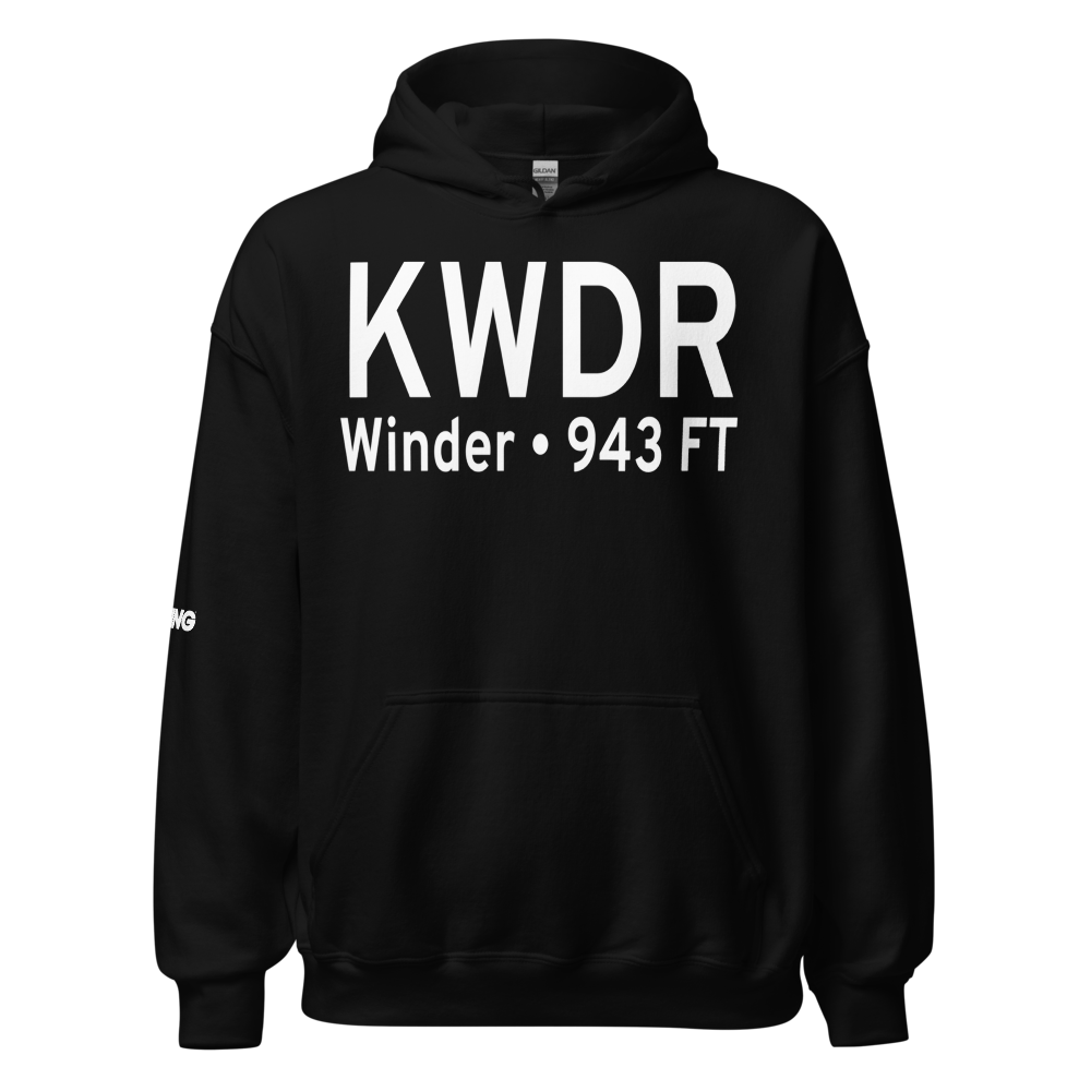 Barrow County Airport (KWDR) ICAO Hoodie Sweatshirt 