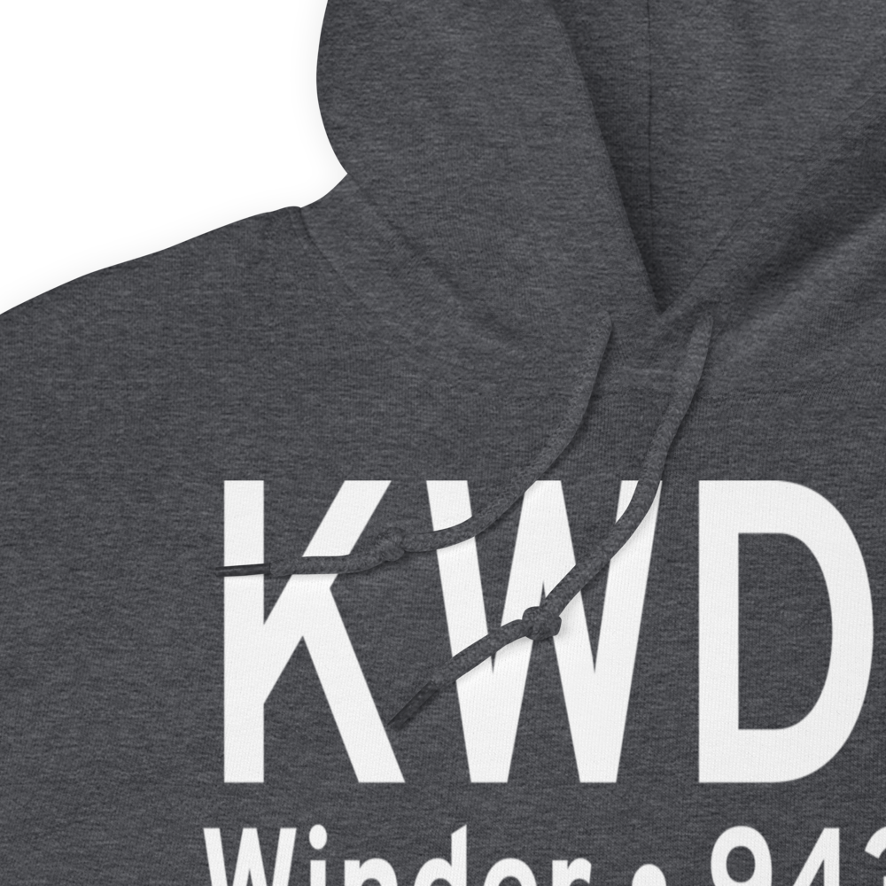 Barrow County Airport (KWDR) ICAO Hoodie Sweatshirt 