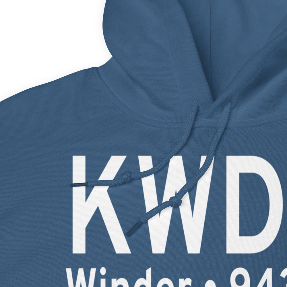 Barrow County Airport (KWDR) ICAO Hoodie Sweatshirt 