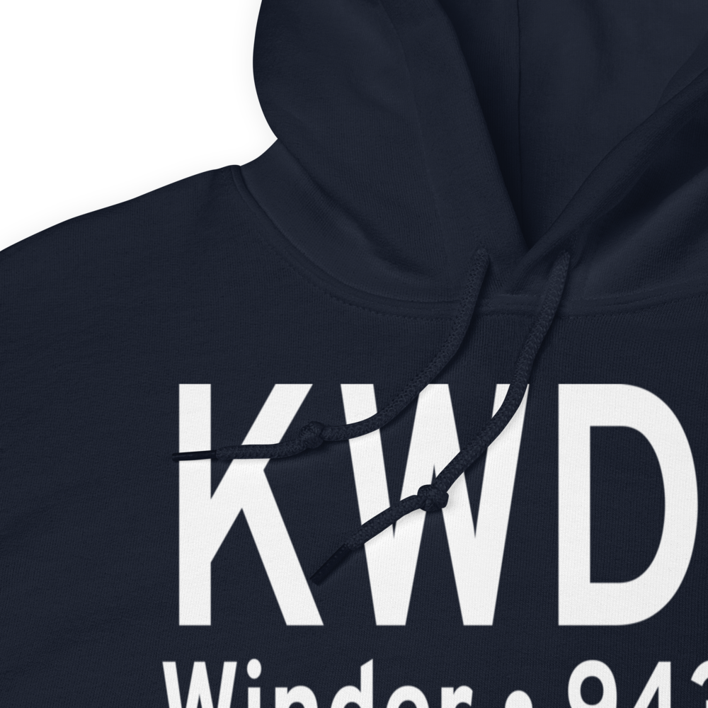 Barrow County Airport (KWDR) ICAO Hoodie Sweatshirt 