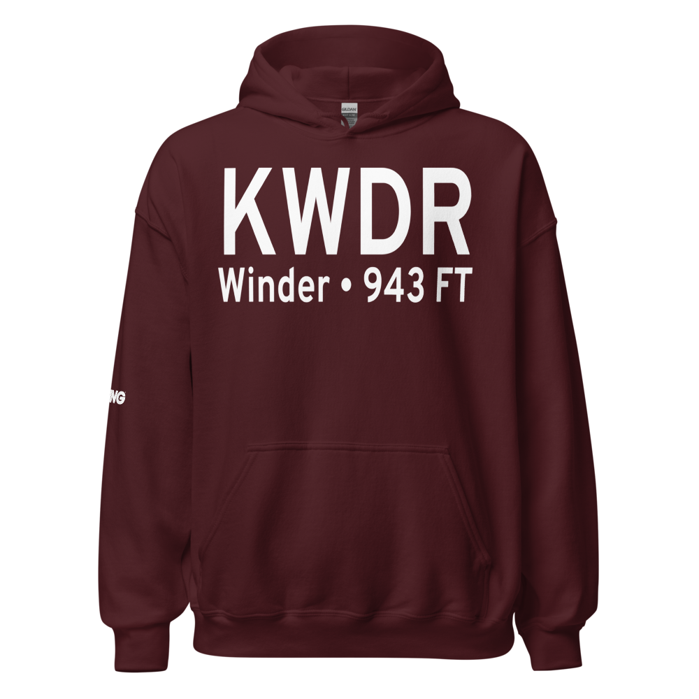Barrow County Airport (KWDR) ICAO Hoodie Sweatshirt 