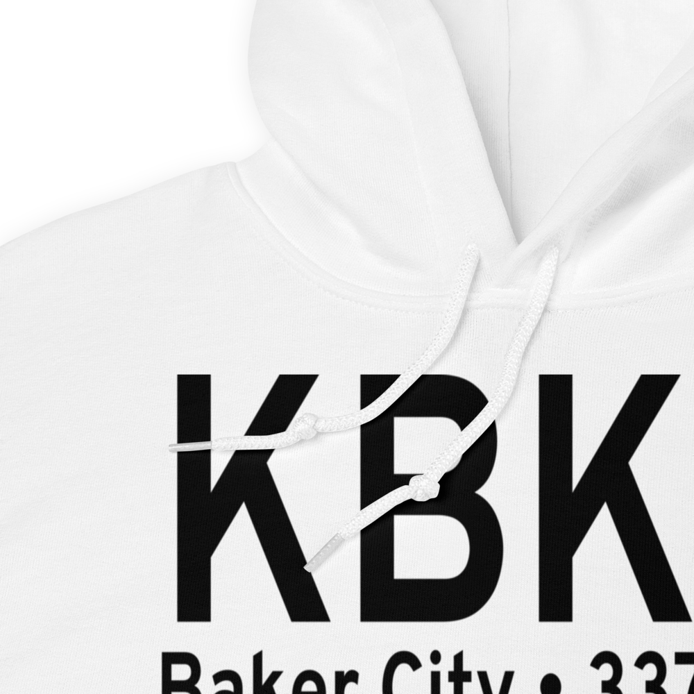 Baker City Municipal Airport (KBKE) ICAO Hoodie Sweatshirt 