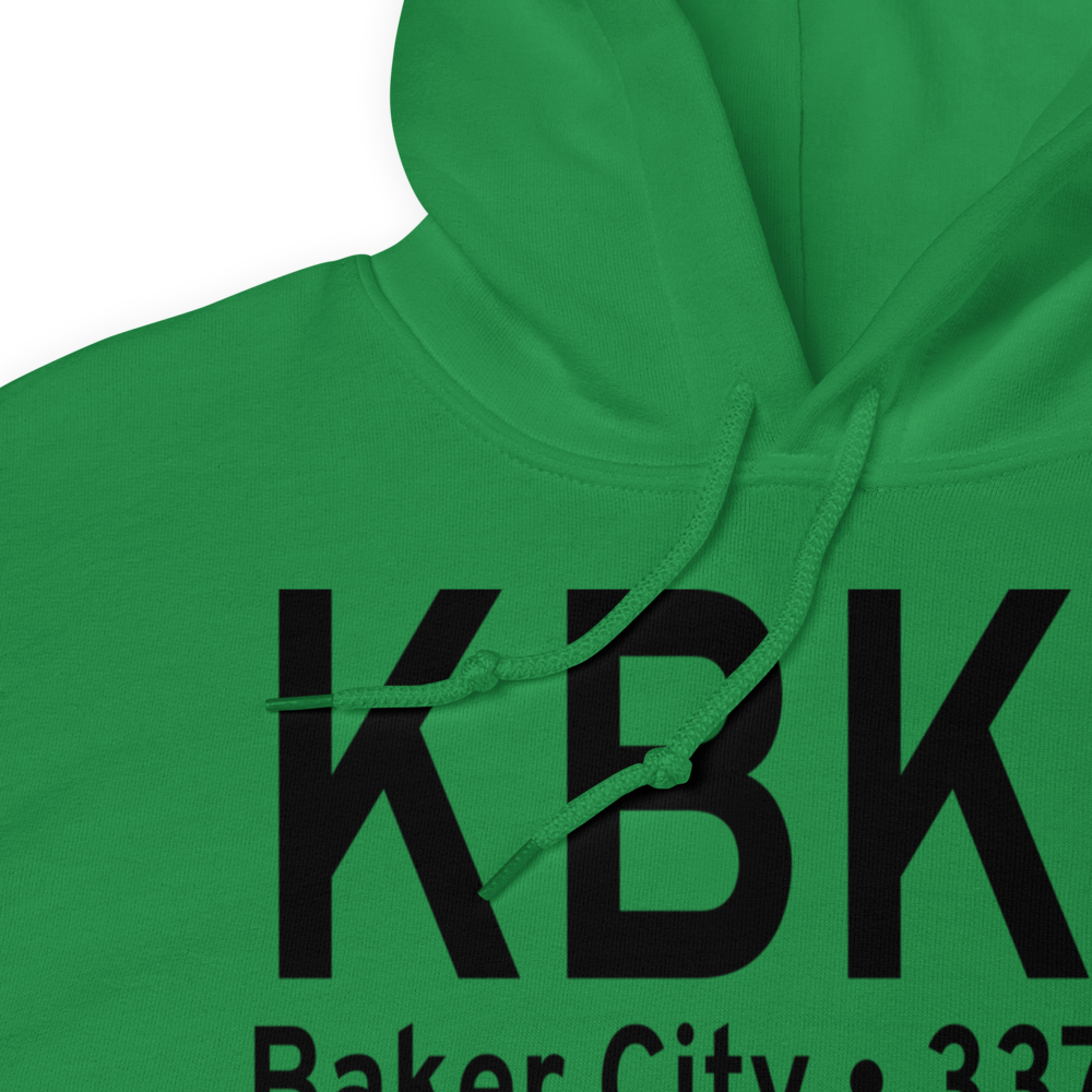 Baker City Municipal Airport (KBKE) ICAO Hoodie Sweatshirt 