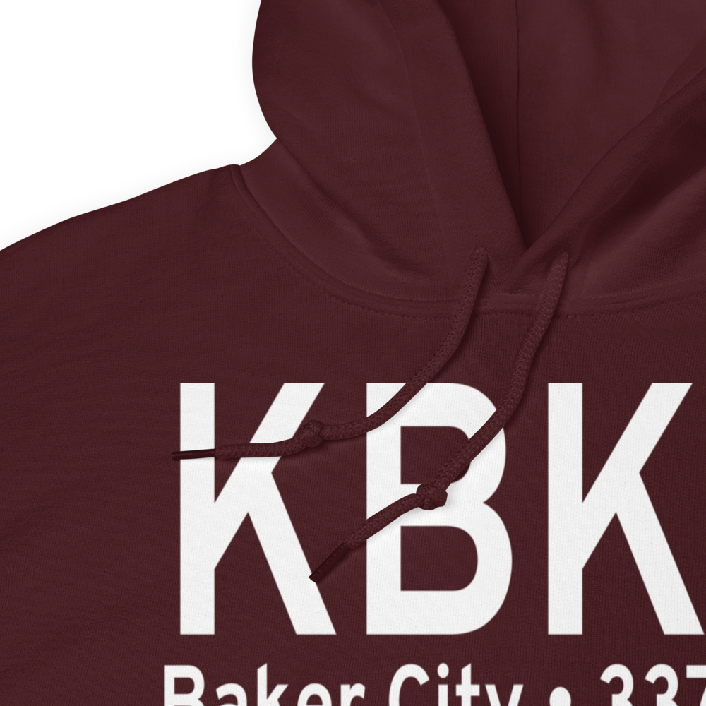 Baker City Municipal Airport (KBKE) ICAO Hoodie Sweatshirt 