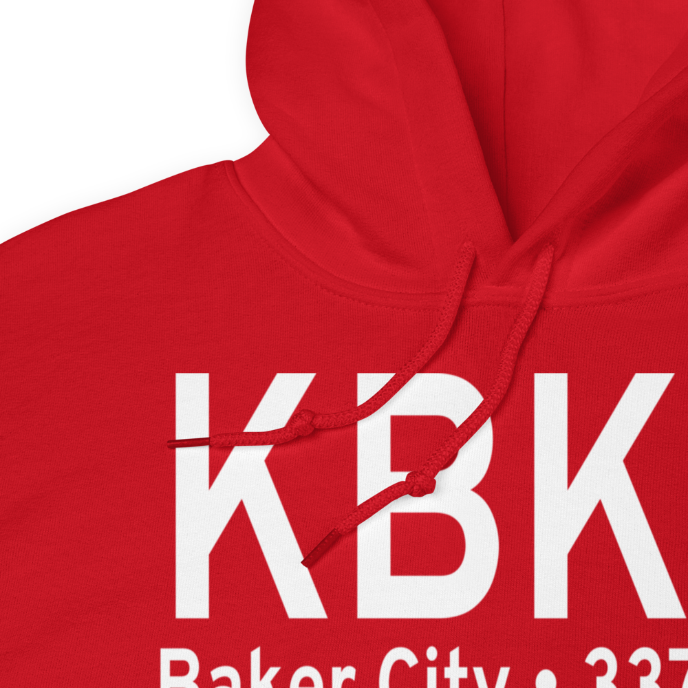 Baker City Municipal Airport (KBKE) ICAO Hoodie Sweatshirt 