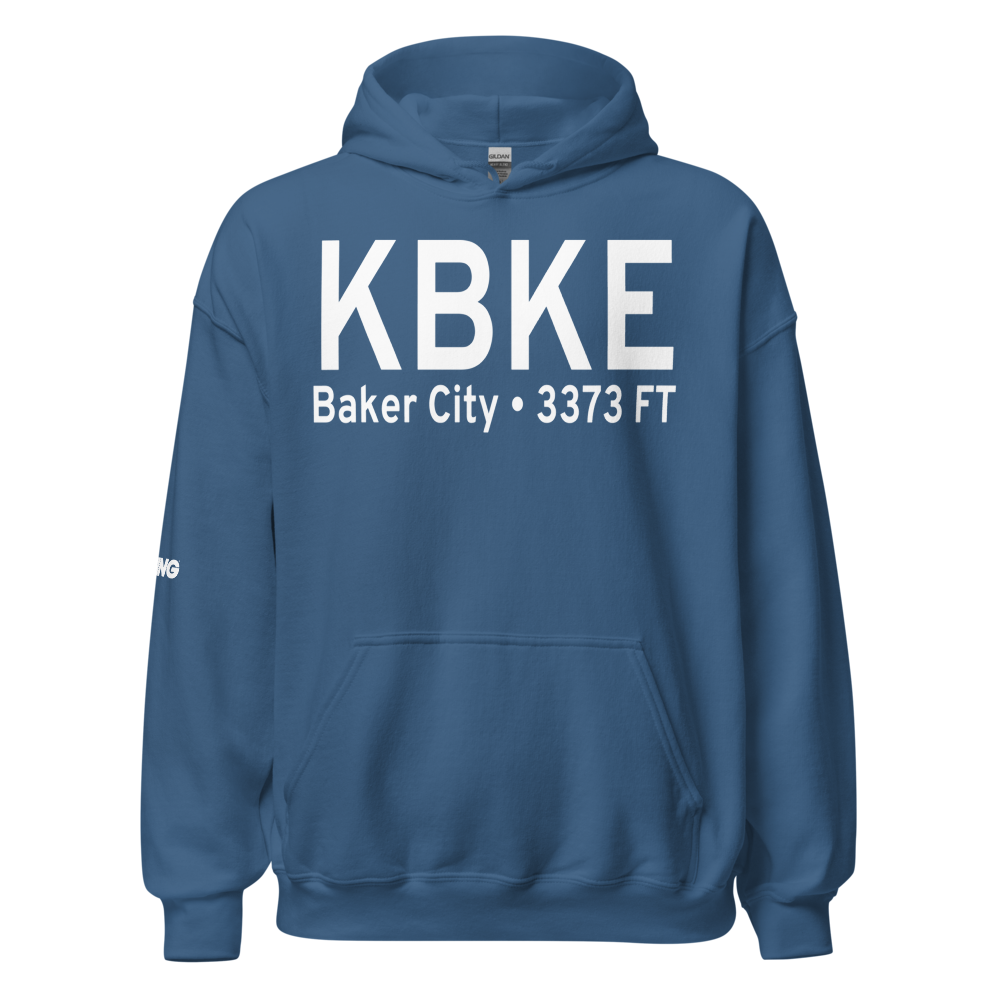 Baker City Municipal Airport (KBKE) ICAO Hoodie Sweatshirt 
