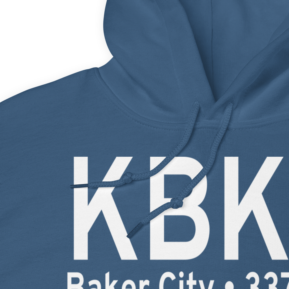Baker City Municipal Airport (KBKE) ICAO Hoodie Sweatshirt 