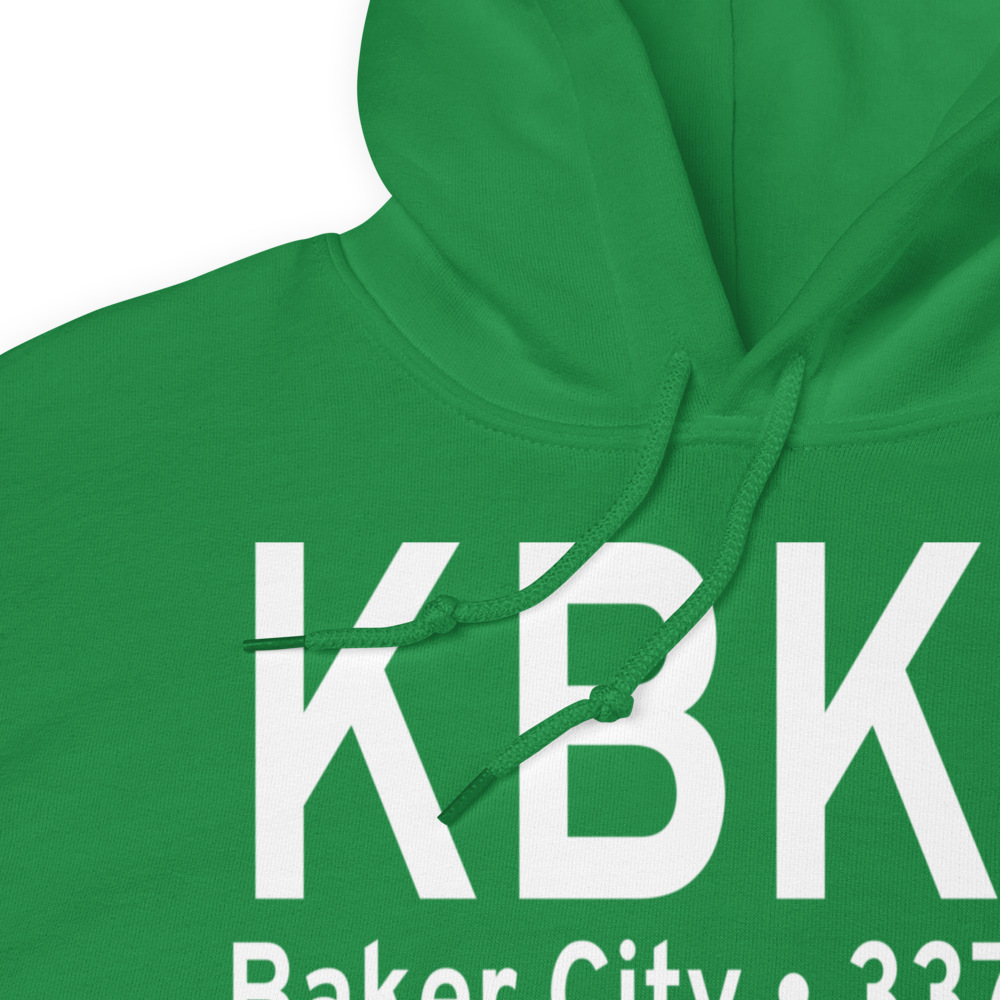 Baker City Municipal Airport (KBKE) ICAO Hoodie Sweatshirt 